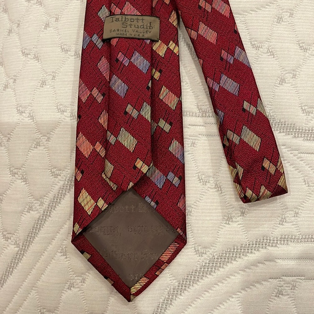 Robert Talbott Studio Carmel Valley Neck Tie. Red - image 3